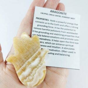 Aragonite Hamsa Hand