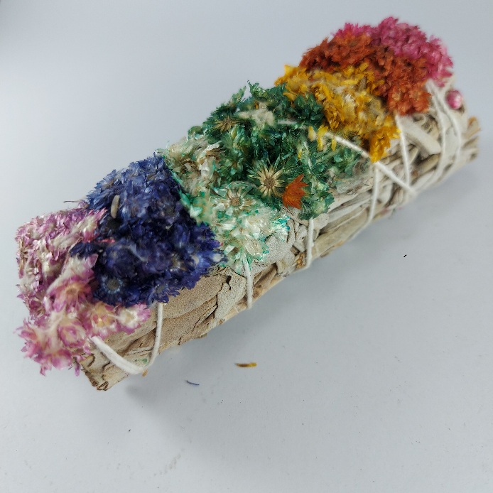 Californian White Sage 7 Chakra smudge stick, short