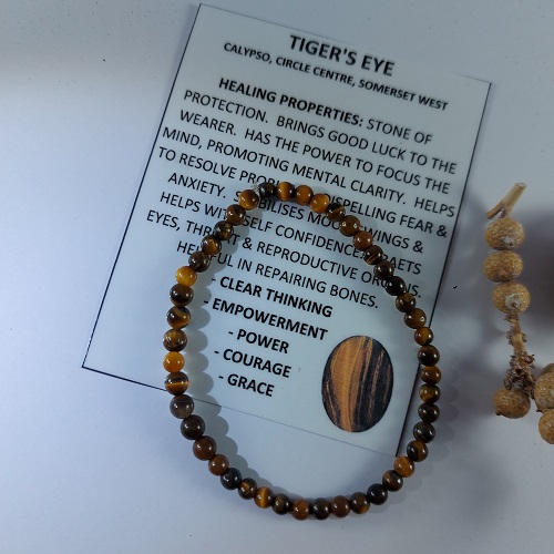 Tigers eye stretch bracelet 4mm round beads