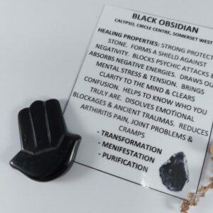 Black Obsidian Hamsa Hand for protection