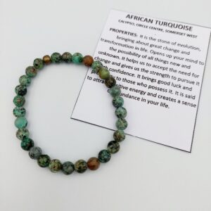 African turquoise bracelet 6mm