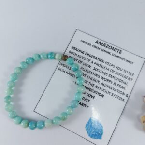 Amazonite stretch bracelet 6mm beads A quality