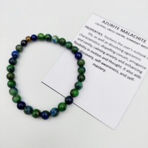 Malachite & Azurite bracelet 6mm