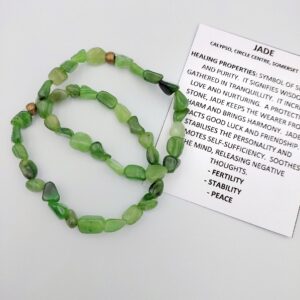 Jade nugget bracelet