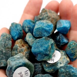 Blue Apatite rough gemstone
