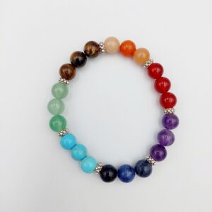 7 Chakra bracelet 3beads