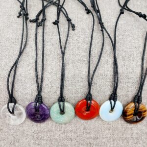 Pi Gemstone necklace 30mm