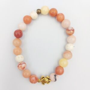 Pink Aventurine bracelet with other gem beads 8mm