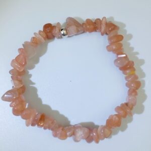 Sunstone chip bracelet