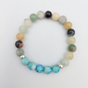 Hemimorphite and Amazonite bracelet
