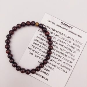 Garnet bracelet with 6mm beads