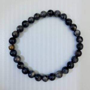 black moonstone larvikite bracelet