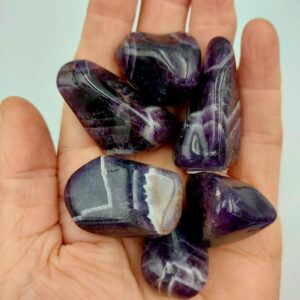 Amethyst Tumblestones (Chevron)