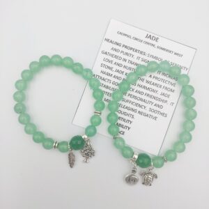 Malaysian Jade Bracelet with charms