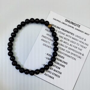 Shungite bracelet 6mm beads
