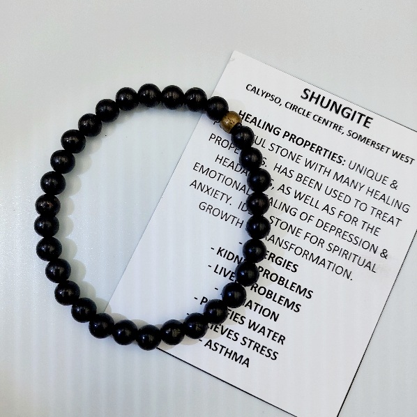 Shungite bracelet 6mm beads