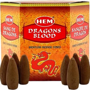 Dragons Blood Backflow Incense Cones Hem Hex