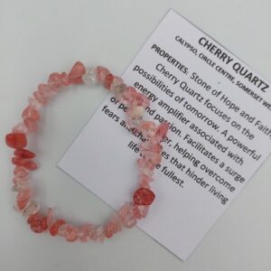 Brace Chip Cherry Quartz Bangle