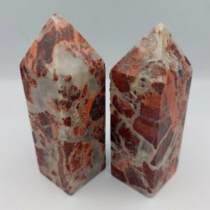 Red Brecciated Jasper prism