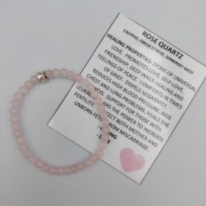 Rose Quartz Bracelet 4mm