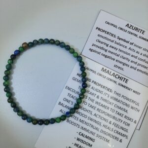 Malachite Azurite Bracelet 4mm