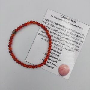 Carnelian Bracelet 4mm