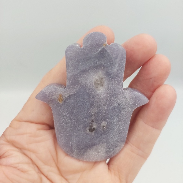 Lepidolite Hamsa