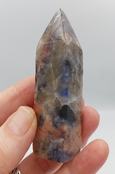 Sodalite Prism with Hematite 61g