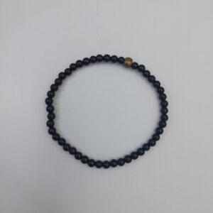 Black Agate Bracelet 4mm