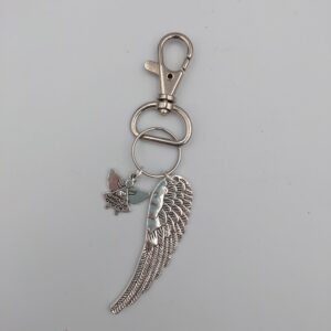 Angel Wing Keyring Length 12cm