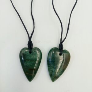 Moss Agate Heart Necklace