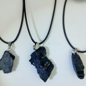 Raw Black Tourmaline Necklace