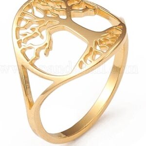 Tree of Life Stainless steel ring size 6.5