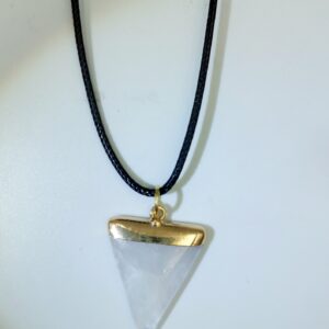 Quartz Triangle Necklace