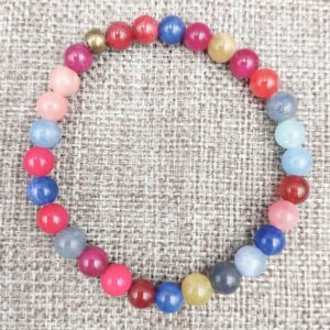 Bohemian Mountain Jade Bracelet 6mm beads