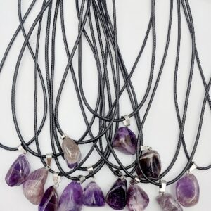 Amethyst tumblestone necklace1