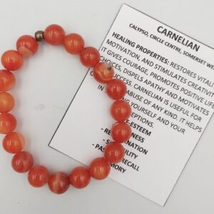 Carnelian Bracelet with 10mm beads