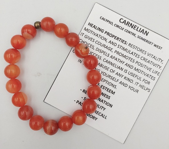 Carnelian Bracelet with 10mm beads