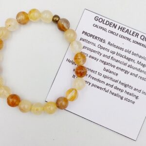 Golden Healer Quartz bracelet with 8mm beads