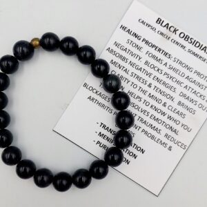 Black Obsidian bracelet with 10mm beads
