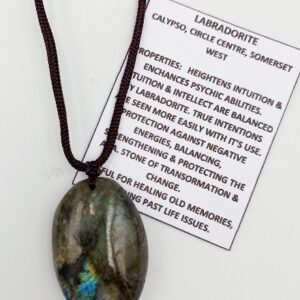 Labradorite teardrop necklace