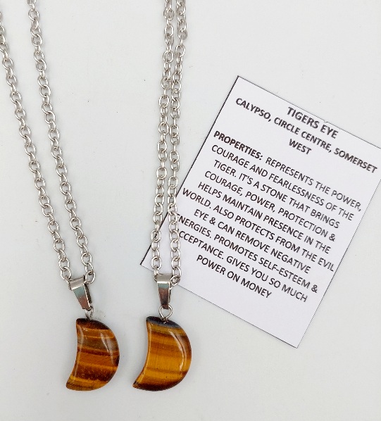 Tigers Eye Moon necklace