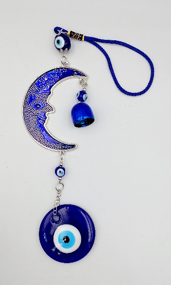 Moon, Bell and Evil Eye Suncatcher