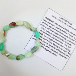 Chrysoprase nugget bracelet
