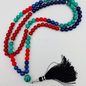 Mala Prayer beads with 5 colours and tassle