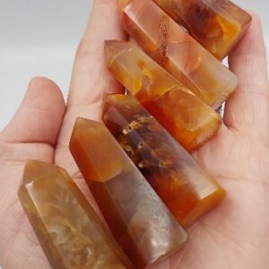 Carnelian Prism, approximately 5.5cm