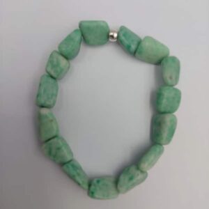 Spotted Jade Nugget Bracelet
