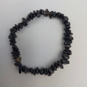 Black Obsidian Chip Bracelet
