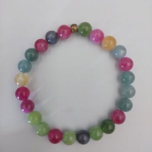 Bohemian Style Mountain Jade Bracelet with 8mm beads