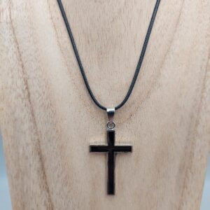 Black Cross Necklace